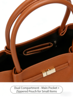 Sac fourre-tout en cuir marron grande capacité pour femme, sac à main de luxe tendance, sac à bandoulière de créateur personnalisé avec logo, vente en gros, usage quotidien