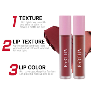 MLM Velvet Satin Matte Liquid Lipstick Pink Packaging Private Label Non-stick Cup Long Lasting <b>Lip</b> Makeup Cosmetics <b>lip</b> gloss - Product Image 2