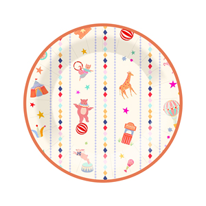 Juego de Vajilla para Fiesta de Cumpleaños con Temática de Circo de Animales DAMAI, Decoraciones para Fiesta de Cumpleaños, Juego de Platos y Servilletas Desechables de Animales - Product Image 6