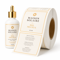 Autocollants pour étiquettes de parfum, estampage à chaud, adhésifs texturés pour l'emballage de flacons de parfum, impression personnalisée