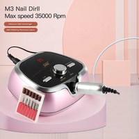 Perceuse à ongles électrique SML 35000 tr/min SML M3 avec pédale, modes main et pied, machine de manucure et pédicure pour nail art