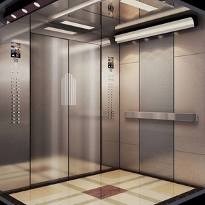Ascensor de Pasajeros Moderno de Acero Inoxidable con Piso de Mármol, Diseño Minimalista para Uso Residencial, Accionamiento por Tracción, 1.0m/s - Product Image 3