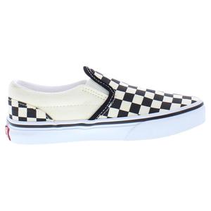 Scarpe da skateboarding Vans Classic Slip On Ps per ragazze Checkerboard Nero Bianco - Product Image 2