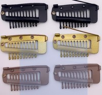 Épingle à cheveux en acier inoxydable de 3.6cm avec revêtement en émail Épingle à cheveux à 10 dents pour chapeau de bricolage, bonnet, pince de fixation de cheveux pour attacher aux cheveux