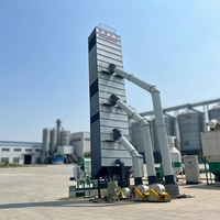 Tour de séchage continu de céréales 5HL-300 grande capacité avec pompe PLC automatique pour entrepôt de céréales