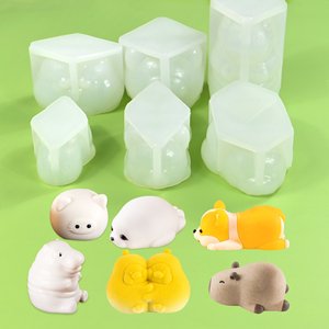 HY 3D Animal resina epoxi <span class=keywords><strong>molde</strong></span> silicona Corgi Capybara oso blando <span class=keywords><strong>molde</strong></span> para arcilla yeso pudín Fondant moldes para hornear - Product Image 6
