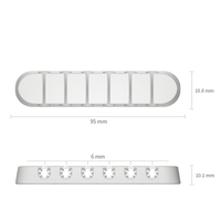 Organisateur de câbles en silicone adhésif pour gestion des fils et câbles de charge USB - Idéal pour le dropshipping