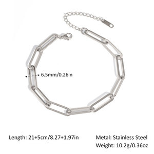Pulsera y Brazaletes de Moda para Mujer, Personalizados, de Lujo, en Acero Inoxidable 316L, Chapados en Oro de 14k y 18k, Pulsera de Clip para Mujer - Product Image 6