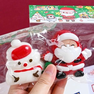 Meilleures ventes transfrontalières : Jouets à presser en TPR pour Noël – Motifs Père Noël, Bonhomme en pain d'épices, Bonhomme de neige – Nouveaux cadeaux anti-stress - Product Image 2