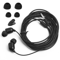 Earphone berkabel, earbud olahraga Bass kuat untuk Streaming langsung musik Stereo berkabel 3.5mm