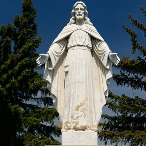 Carcasa de tamaño natural, estatua de mármol de <span class=keywords><strong>Jesucristo</strong></span> el Redentor blanco natural - Product Image 2
