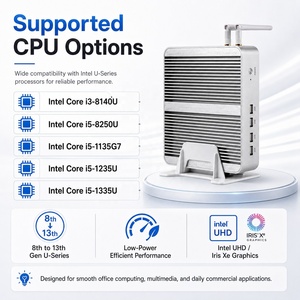 มินิพีซี Intel Core <span class=keywords><strong>I5</strong></span>-<span class=keywords><strong>1135G7</strong></span> ขนาดกะทัดรัด รองรับ VGA สำหรับงาน OEM ODM เหมาะสำหรับสถานีงานสำหรับตัวแทนอสังหาริมทรัพย์ - Product Image 3