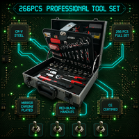 Jeu de clés à douilles 266 pièces pour mécaniciens automobiles, kit d'outils de réparation, coffret d'outils à main, jeux de douilles