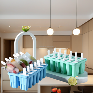 Popsicle khuôn 4/6/10/12 khuôn màu xanh Popsicle lớn Silicone Popsicle khuôn hình dạng - Product Image 6