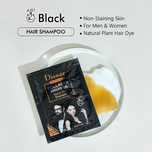 <span class=keywords><strong>Shampoo</strong></span> colorant capillaire noir au collagène <span class=keywords><strong>Disaar</strong></span> avec huile d'argan, couvre les cheveux gris, shampooing changeant de couleur pour hommes et femmes - Product Image 3