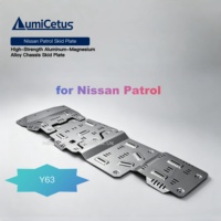 Plaque de protection de châssis LumiCetus 5&8mm en alliage d'aluminium haute résistance pour Nissan Patrol Y63 Y62, protection robuste du dessous de caisse