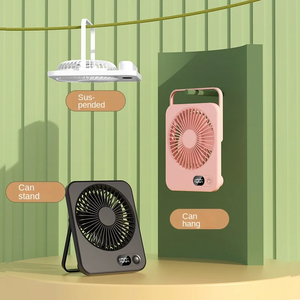 Ventilador de Escritorio Portátil USB Recargable 180 °   Ventilador Personal Plegable con Pantalla de Energía, 5 Velocidades, Ultra Silencioso, de Mesa - Product Image 6