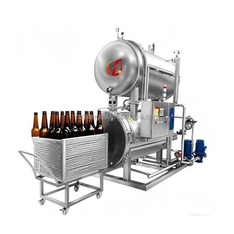 Casual Foods New Automatic Horizontal Autoclave Sterilizer PLC Pump Microwave Retort Motor Restaurant Use Food Sterilizer