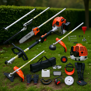 Vevor Desbrozadora de Gasolina 6 en 1 de 43 cc, Cortasetos, Desmalezadora, Podadora de Cepo, Motosierra con Accesorios - Product Image 2