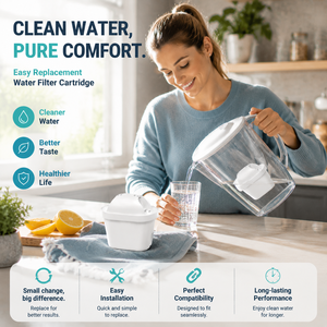 Paquete de 6 Cartuchos de Filtro de Repuesto de Carbón Activado para Jarra de Agua de Cocina, Filtro de Agua Potable - Product Image 1