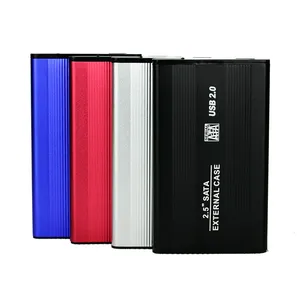 USB2.0 2 5 Inch Laptop Draagbare Harde Schijf Sata Ondersteuning 500Gb 1Tb 2Tb Externe Hdd Case Black zilver Rood
