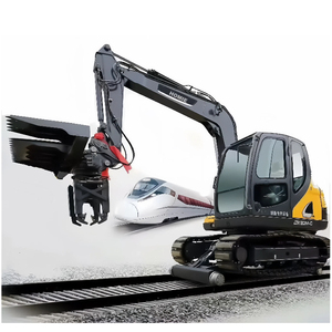 Changeur de traverses personnalisable pour excavatrice, pour la remplacement des traverses de voies ferrées et publiques - Product Image 1