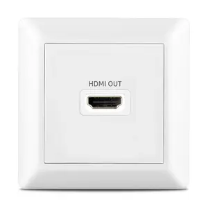 Leishen Single HDMI Media Wall Socket Premium Media Outlet Wall Plate HDMI Keystone Jack