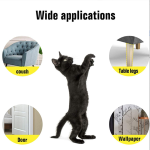 Pre-taglio chiaro senza residui di gatto graffio nastro adesivo antigraffio gatto PET trasparente per divano in pelle - Product Image 5