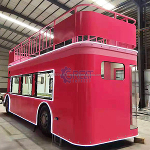 Camión de comida eléctrico de dos pisos London Street, restaurante móvil con ruedas de barra, remolque rápido de café y comida a la venta - Product Image 5