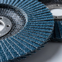 Flap Disc 4.5 Inch Aluminium Oksida Kekerasan Tinggi untuk Penggilingan Logam Penghapusan Cepat