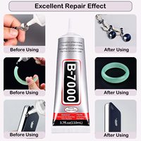 Colle transparente B7000 pour la fabrication de bijoux, 110 ml, adhésif multi-usages pour bijoux, colle pour strass sur tissu, artisanat DIY