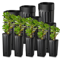 Mini arbre moderne en PE noir moulé par soufflage, pot suspendu pour jardin et usage domestique, vente en gros