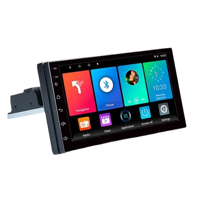 REAKOSOUND 1 Din Android 9.1 Car Radio 7'' FM Adjustable Auto Radio Contact Screen Car Radio Player Quad-Core GPS Navigation