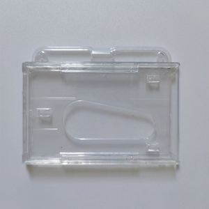 Cheapest Clear Color Rigid Plastic Two <b>Id</b> Card Badge <b>Holder</b> - Product Image 6