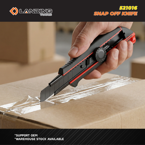 LANDING 521016 Heavy Duty 18mm SK2 Blade Snap off <b>Knife</b> with Durable ABS Handle for <b>Box</b> Cutting and DIY Crafting - Product Image 4