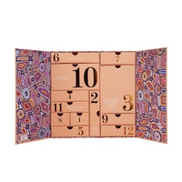 Double porte ouverte pour enfants, Design personnalisé, calendrier à 12 jours, boîte cadeau pour noël