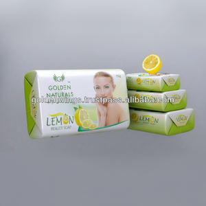 Jabón de Baño Blanqueador Golden Naturals con Limón para Adultos, en Barra Sólida con Aceite de Oliva y Frutas, Sin Químicos, para Mujeres - Product Image 1