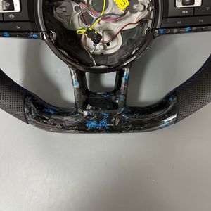 พวงมาลัย R-Line หุ้มหนังครึ่งวง คาร์บอนไฟเบอร์ฟอร์จ สำหรับรถยนต์โฟล์คสวาเกน โปโล กอล์ฟ 4 <span class=keywords><strong>5</strong></span> 6 7 <span class=keywords><strong>MK</strong></span> 7 เจตต้า ทิกวน ปาสสาท B7 B8 กอล์ฟ 7 - Product Image 5