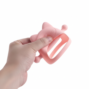 Nouveau-né Silicone gant anneau de dentition jouet sans BPA bébé chat forme main sucette pour bébé molaire à mâcher jouets d'allaitement bébé accessoires - Product Image 1
