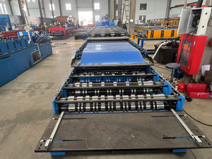 High Performance Three Layer Roof Panel Roll Forming Machine Automatic <b>Metal</b> Roof <b>Tile</b> Making Machine - Product Image 4