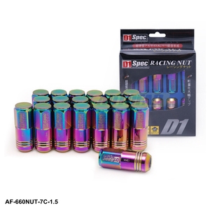AUTOFAB--D1 especificaciones NEO CHROME JDM rueda tuercas M12 X 1,5 MM para TOYOTA HONDA FORD AF-660NUT-7C-1.5 - Product Image 1