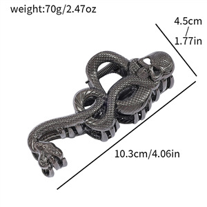 Yuxi Nouvelle Pince à Cheveux en Alliage Manglisseur de Mort Universal Studios pour Photos et Accessoires de Costume, Pinces Requin - Product Image 3