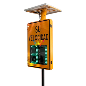 Năng lượng mặt trời Powered Radar Tốc độ giới hạn dấu hiệu Tây Ban Nha giao thông Xe tốc độ thông tin phản hồi dấu hiệu - Product Image 2