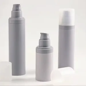 new design recyclable plastic airless pump bottle PP cosmetic packaging for skin care and cosmetics