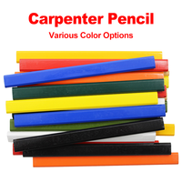 Cadeau idéal, cadeau promotionnel, crayon de charpentier, matériau en peuplier, crayons HB standard, vente en gros, crayon en bois personnalisé pour la construction