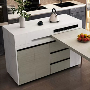 <span class=keywords><strong>Îlot</strong></span> de <span class=keywords><strong>cuisine</strong></span> <span class=keywords><strong>avec</strong></span> armoire de <span class=keywords><strong>rangement</strong></span> coulissante, meuble pratique, unité centrale - Product Image 3