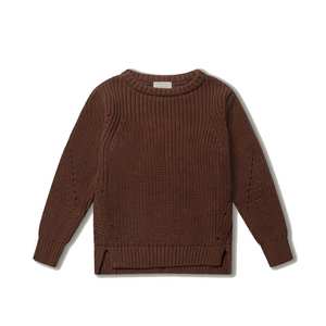Suéter de punto para niños, cuello redondo, para máxima calidez y durabilidad en climas invernales extremos y actividades al aire libre. - Product Image 1