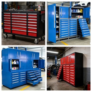 Chariot de rangement en acier robuste à 13 tiroirs - Équipement industriel pour <span class=keywords><strong>garage</strong></span>, usine, maintenance OEM/ODM, capacité de charge de 500 kg - Product Image 5