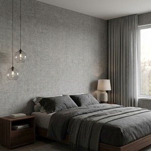 Papel Tapiz Ignífugo, Impermeable, Antimoho, No Tejido, Diseño Floral, 100% Fibra ES, Tapicería para Renovación del Hogar, Proyectos Hoteleros - Product Image 5