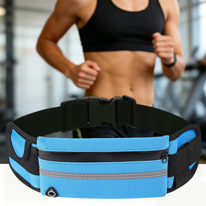 Hot Sell Multi-Pocket Sport Jogging Waist Bag Waterproof Neoprene Phone Waist <b>Belt</b> Pack Fitness <b>Elastic</b> Fanny Pack - Product Image 1